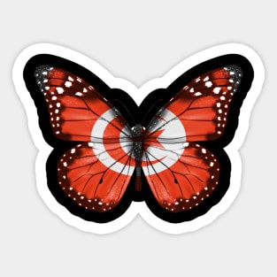 Tunisian Flag  Butterfly - Gift for Tunisian From Tunisia Sticker